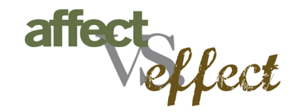 Affect vs Effect