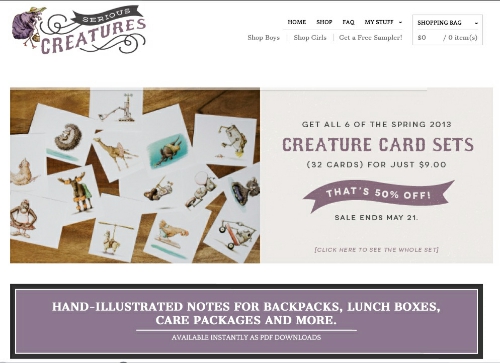 Serious Creatures Homepage